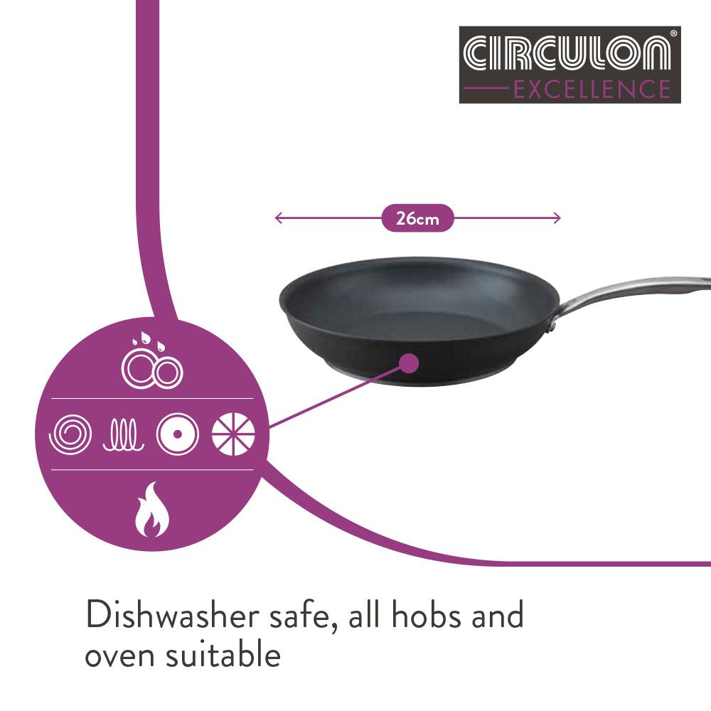 Circulon Excellence Non Stick Frying Pan Set - 26cm & 30cm