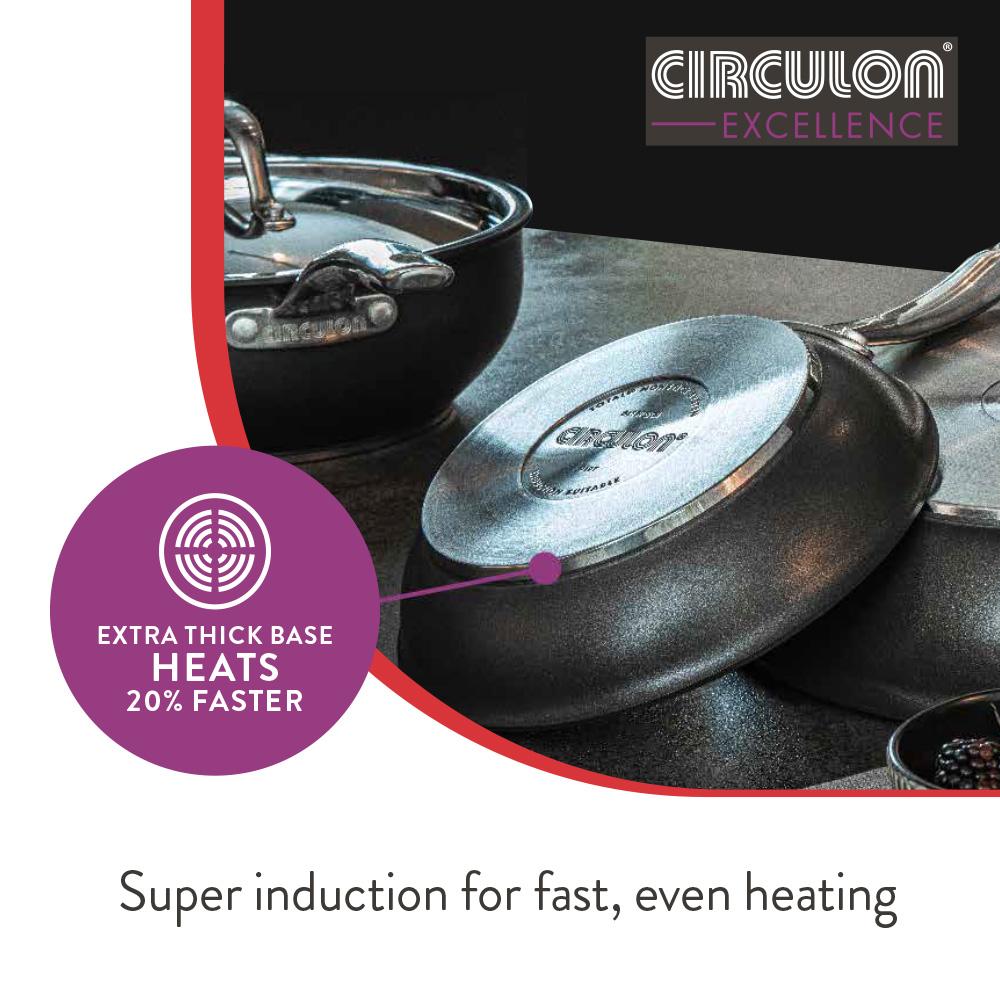 Circulon Excellence Non Stick Frying Pan Set - 26cm & 30cm