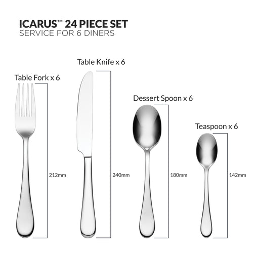 ONEIDA Icarus Cutlery Set 24 Piece