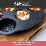 Prestige Aerolift Cake Tin Black Steel Round Baking Mould Pastry Bakeware - 9"