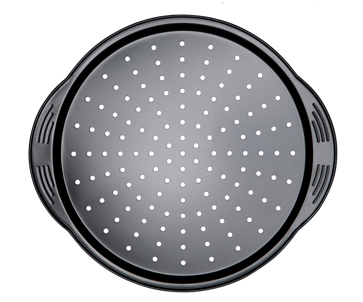 Prestige Aerolift Pizza Crisper Black Steel Round Non Stick Baking Tray - 12"