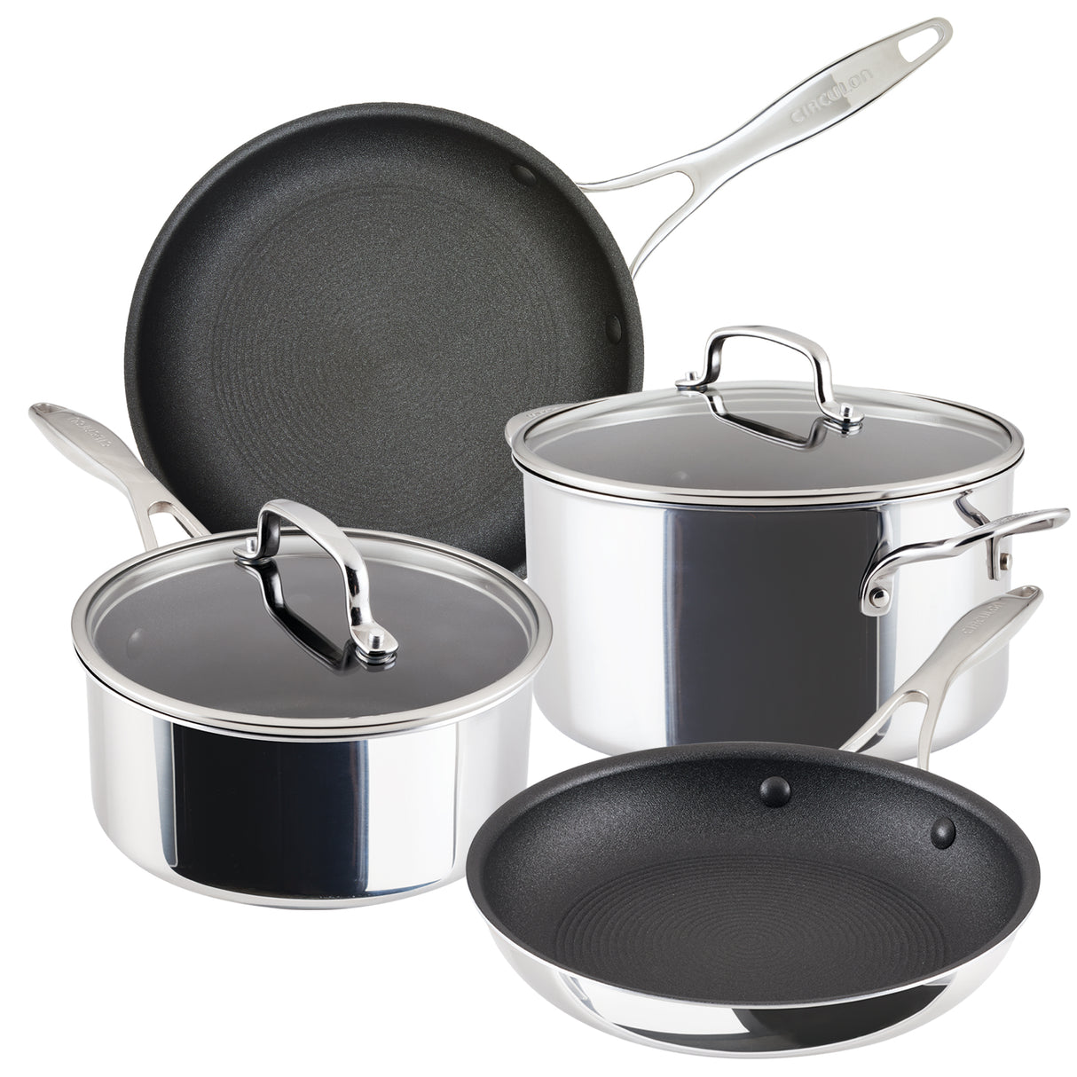 Circulon Stainless Steel Extreme Non-Stick Cookware Set, 4pce