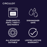 Circulon Extreme Non-Stick Straining Saucepan & Lid - 18cm