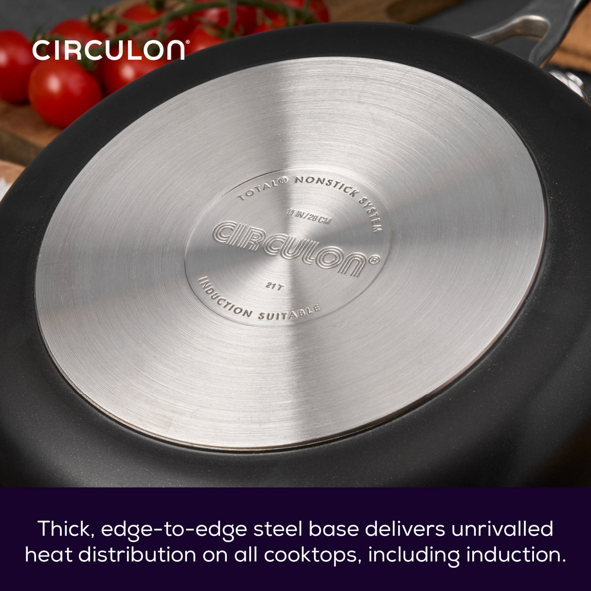 Circulon Style Hard Anodised Sauteuse, 24cm/2.8L