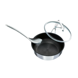 Circulon C Series Stainless Steel Covered Chefs Pan, 24cm/3.3L