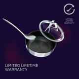 Circulon C Series Stainless Steel Covered Chefs Pan, 24cm/3.3L