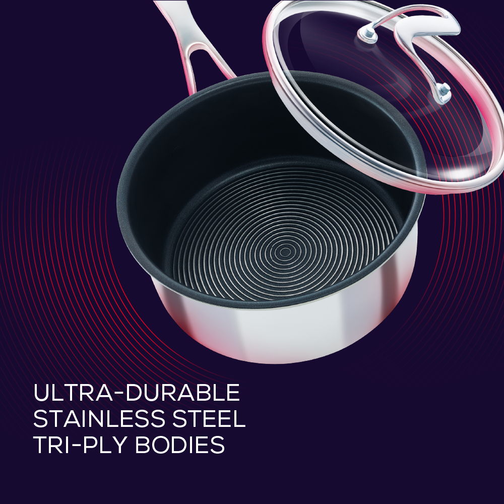 Circulon C Series Stainless Steel Saucepan, 16cm/1.4L