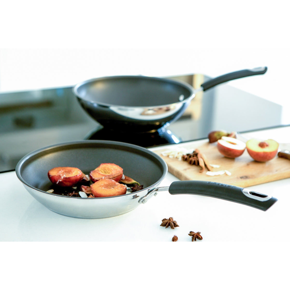 Total Stainless Steel Non-Stick Induction Frying Pan - 25cm