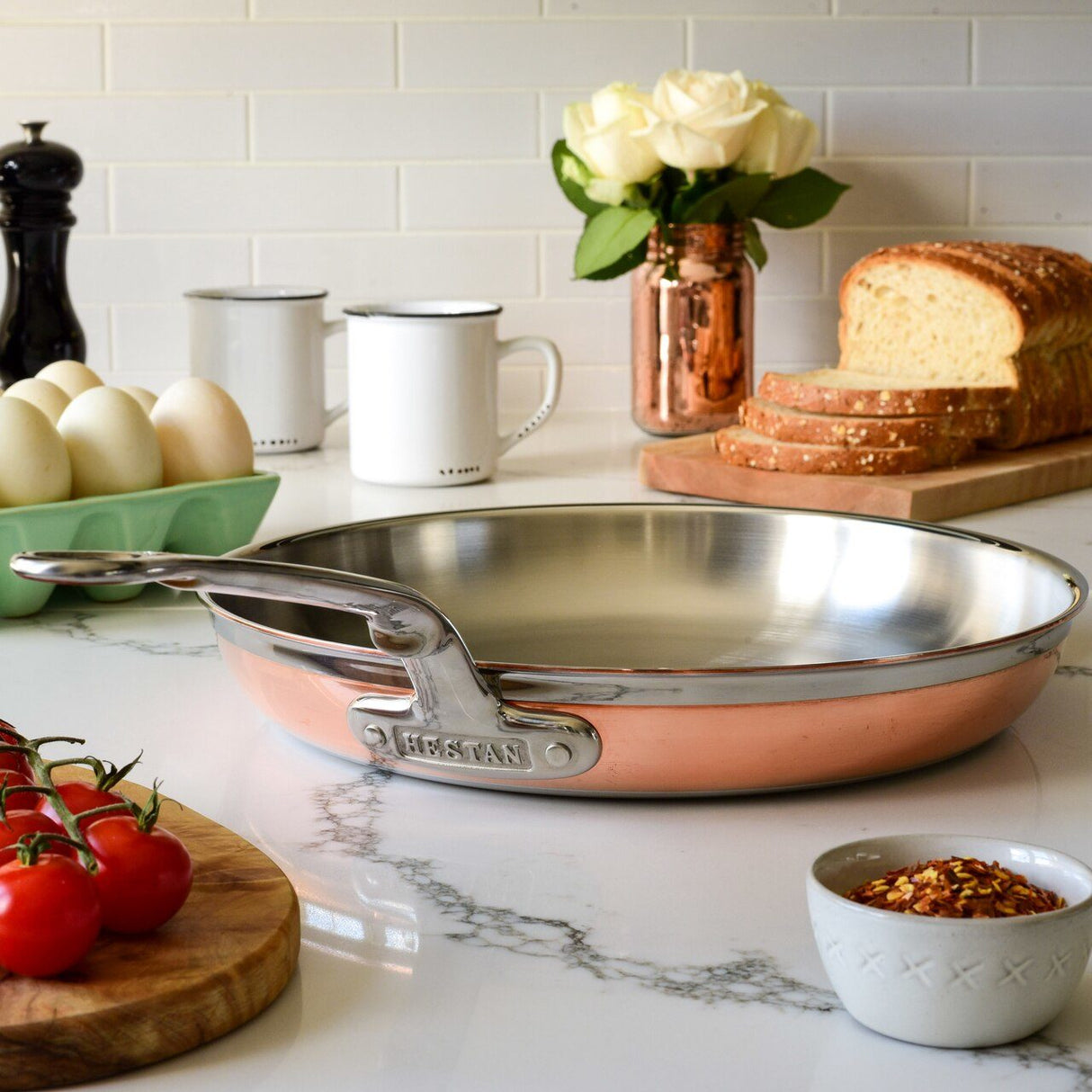 Hestan CopperBond Induction Copper Skillets - Large, 32cm