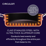 Circulon Stainless Steel Extreme Non-Stick Frypan Twin Pack, 22cm & 25cm