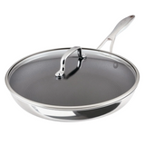 Circulon Stainless Steel Extreme Non-Stick Covered Skillet, 32cm