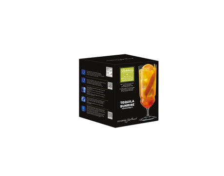 Luigi Bormioli Backdoor '20s Tequila Sunrise Glasses, 420ml x 4