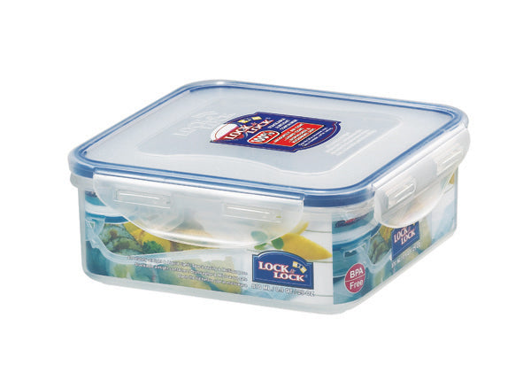 LocknLock Classic Food Container Reusable Square Lunch Storage Box - 870 ml