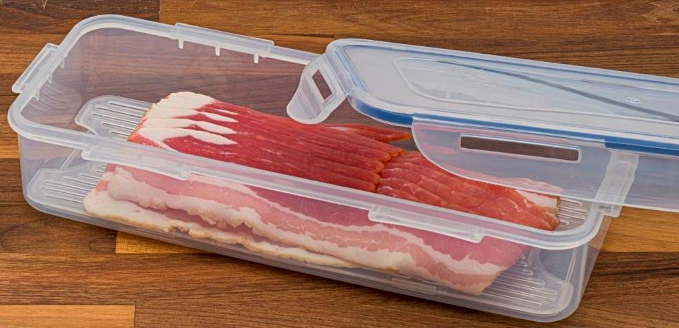 LocknLock Classic Bacon Box Rectangular Kitchen Food Storage Container - 1 L