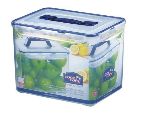 LocknLock Classic Rectangular Food Container with Handle & Freshness Tray - 12 L