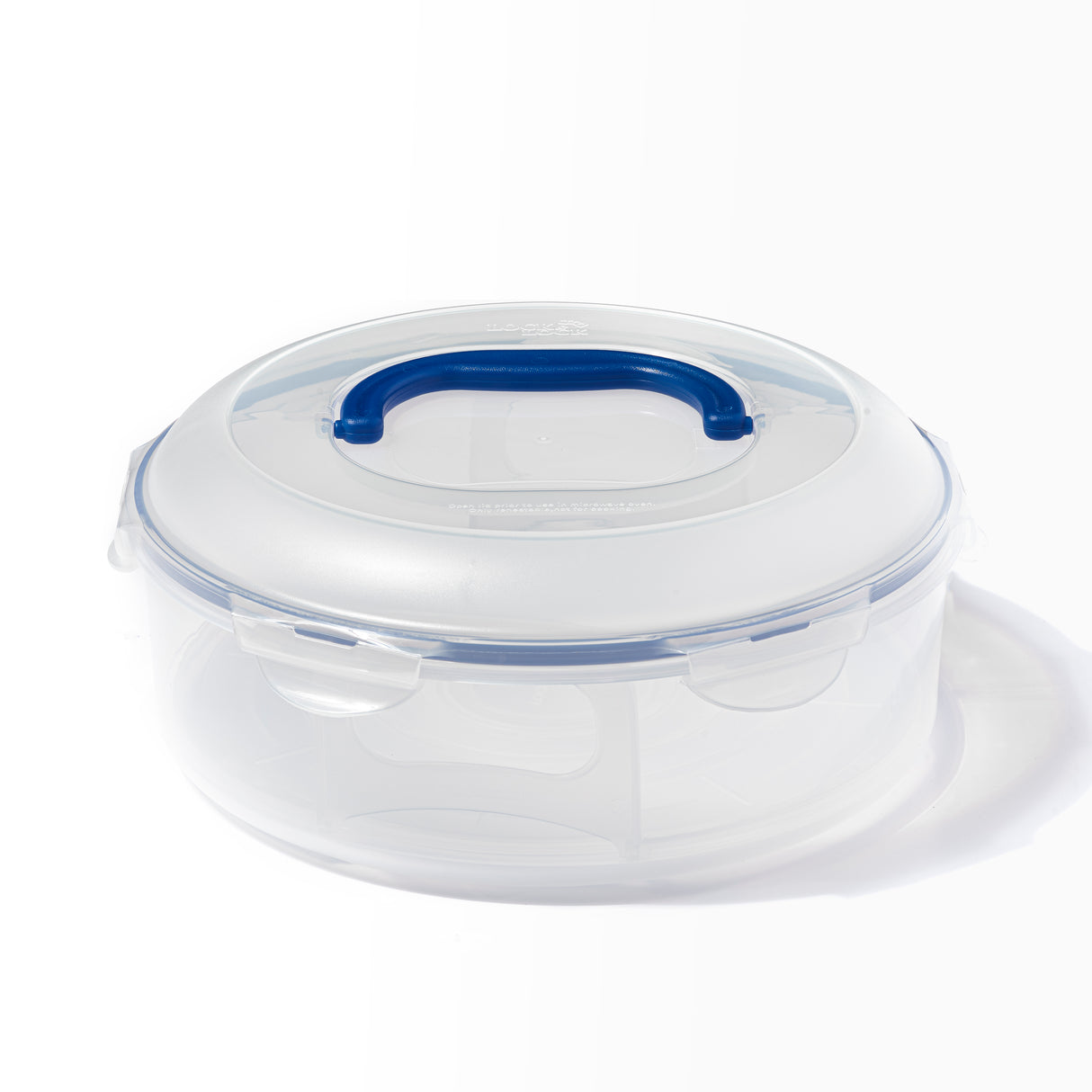 LocknLock Classic Cake Carrier with Tray & Carry Handle Round Container - 5.5 L