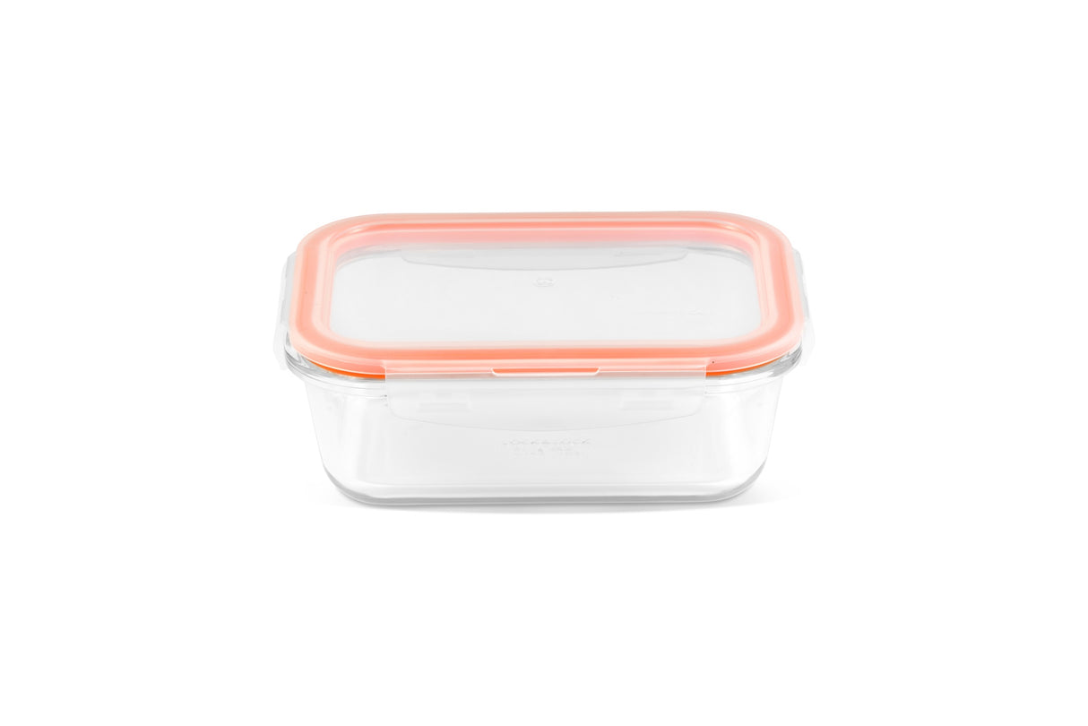 LocknLock Ovenglass Food Container Reusable Rectangular Storage Box - 630 ml