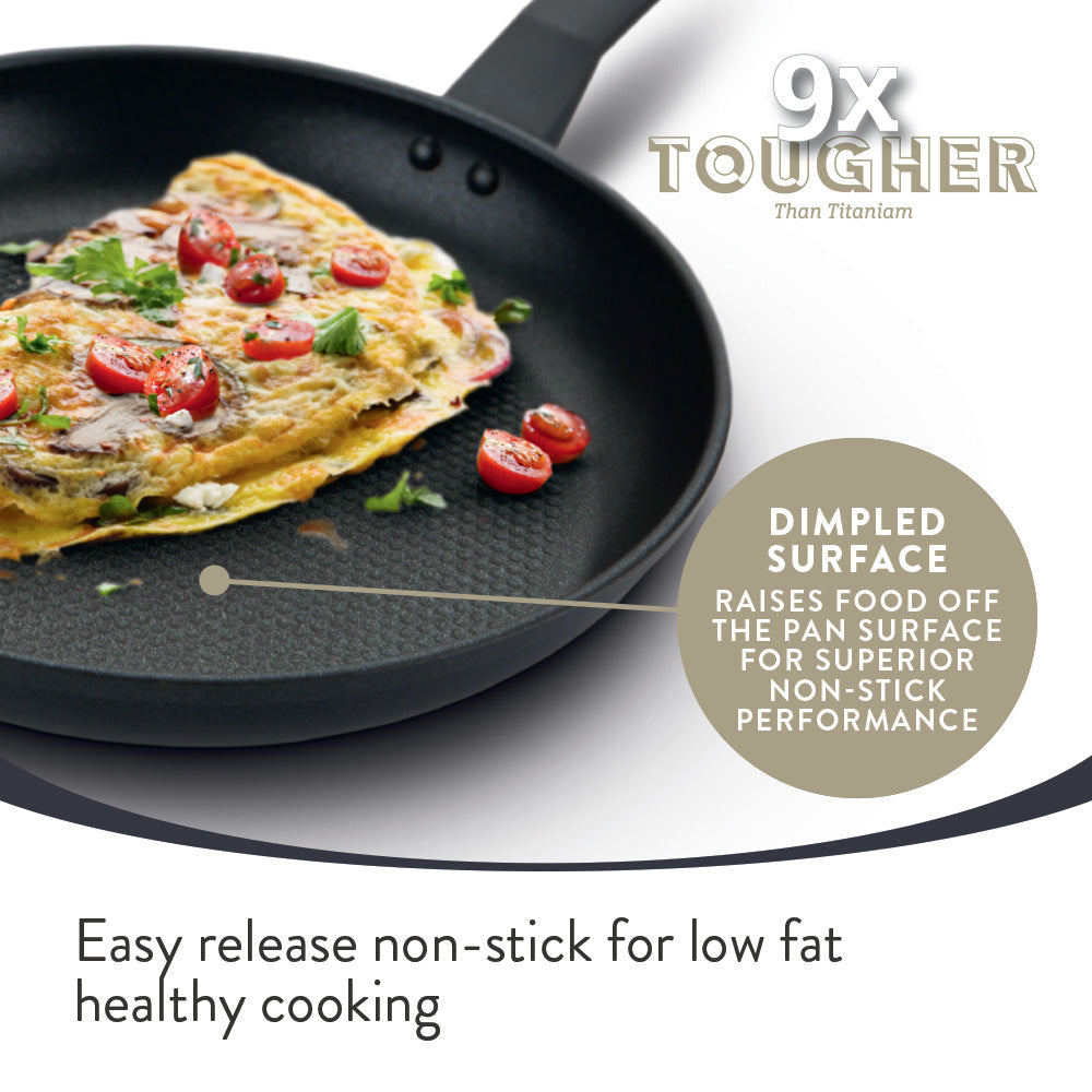 9 x Tougher Non-Stick Induction Frying Pan - 29cm