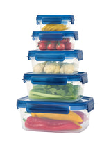 LocknLock NestnLock Container Set, 5pce - Blue