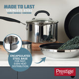 Prestige Made to Last Saucepan with Double Sided Straining Lids - 18 cm / 1.9 L