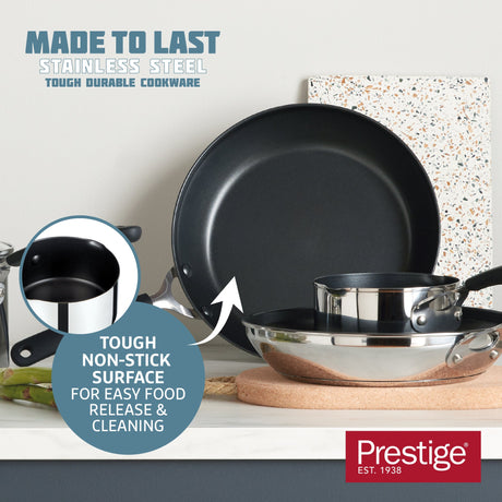 Prestige Made to Last Fry Pan - Dishwasher Safe and Non Stick Cookware - 21 cm