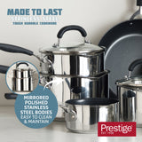 Prestige Made to Last Saucepan with Double Sided Straining Lids - 16 cm / 1.4 L