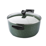 Prestige Eco Stock Pot with Glass Lid - Non Stick, Induction, Plant Based - 24cm