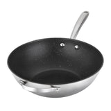 Prestige Scratch Guard Wok Pan Stainless Steel Modern Induction Fry Pan - 29 cm