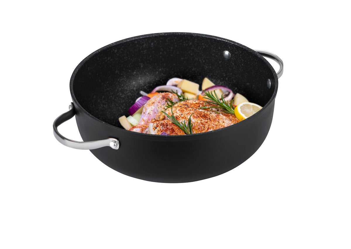 Prestige Scratch Guard Non-Stick Induction Casserole Dish & Lid - 5.7L/28cm
