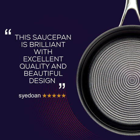 Circulon C Series Stainless Steel Saucepan, 18cm/1.9L