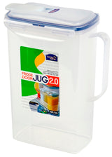 LocknLock Hydration Rectangular Fridge Door Jug Durable Pitcher with Lid - 2 L