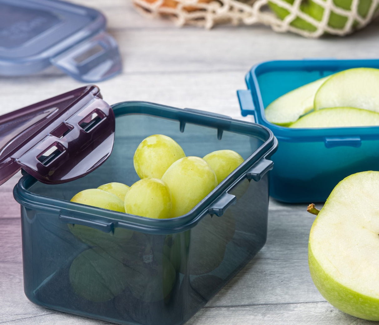 LocknLock Eco Container Set Recycled Reusable Lunch Storage Boxes - Pack of 3