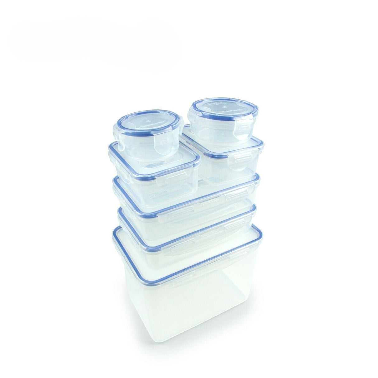 LocknLock Food Containers with Lids Kitchen Essential Storage Boxes - Pack of 7