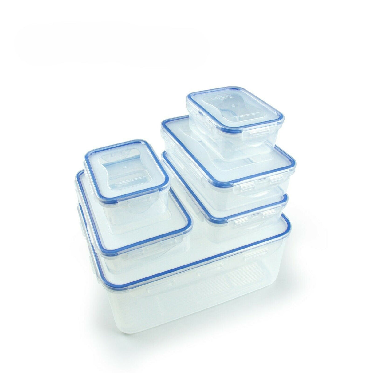 LocknLock Food Storage Containers | 6 Meal Prep Containers Reusable | Lunch Box