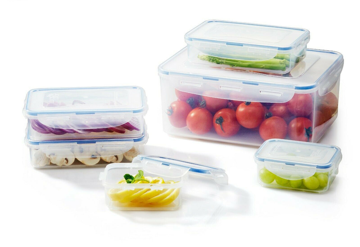 LocknLock Food Storage Containers | 6 Meal Prep Containers Reusable | Lunch Box