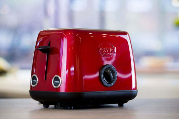 Prestige Heritage Red Stainless Steel Toaster - 2 Slice