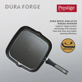 Prestige Dura Forge Non-Stick 28cm Square Grill Pan